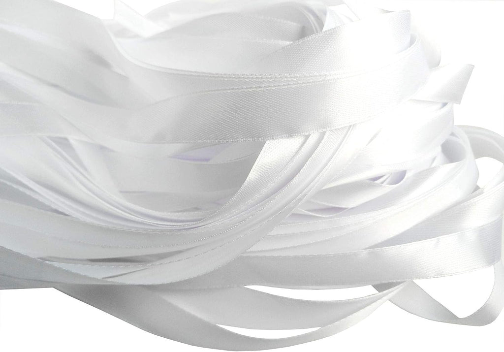 50PCS Ribbon Wands with Triple Ribbon and Silver Bell Party Wand Party Favors Streamers Ribbon Sticks Magic Fairy