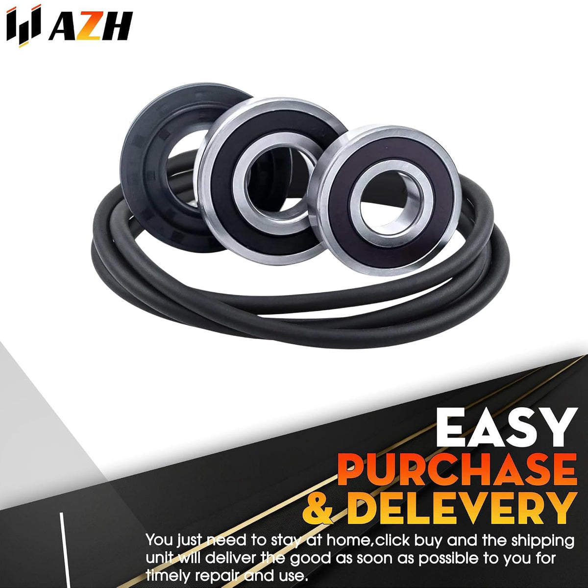 Washer Tub Bearings Seal Kit Replacement for LG WM2350HWC WM2411HW WM2432HW WM2442HW WM2450HRA WM2455HG WM2455HW WM2487HRM WM2487HRMA WM2487HWM WM2487HWMA WM2487WHM WM2496HSM Washer