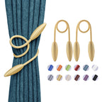 2 Pack DIY Curtain Tiebacks Clips Crystal Decorative Creative Twist Drape Tie Backs European Style Random Modelling