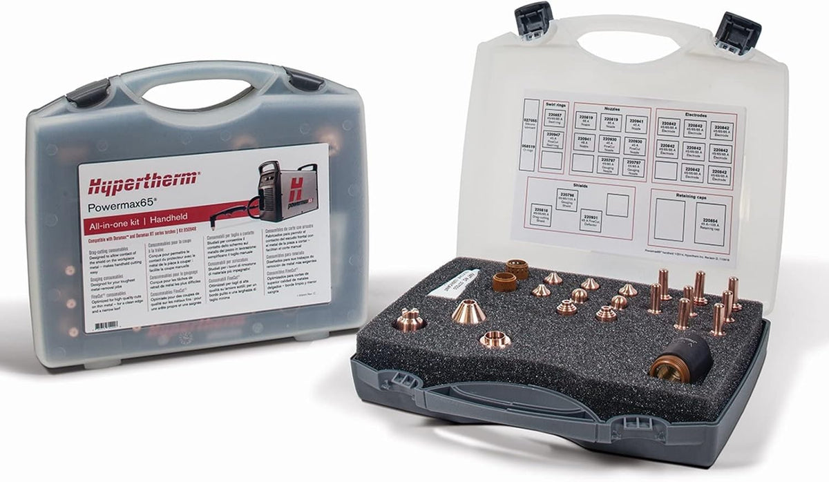 Hypertherm 851465 Consumable Kit, Powermax65 Essential Handheld, 65 A, Cutting