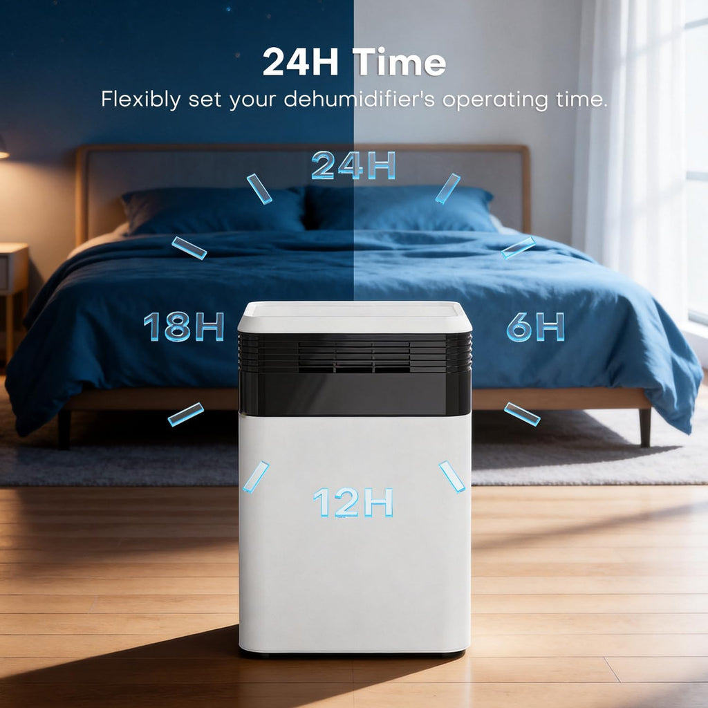 Dehumidifier 101 OZ, Dehumidifier for Bedroom (1000 sq. ft) | Sleep Mode, Humidity Display, Dehumidifiers for Home
