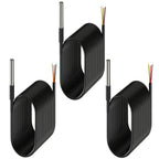 DROK 3 Pack Waterproof DS18B20 Temperature Sensor Probes 3m