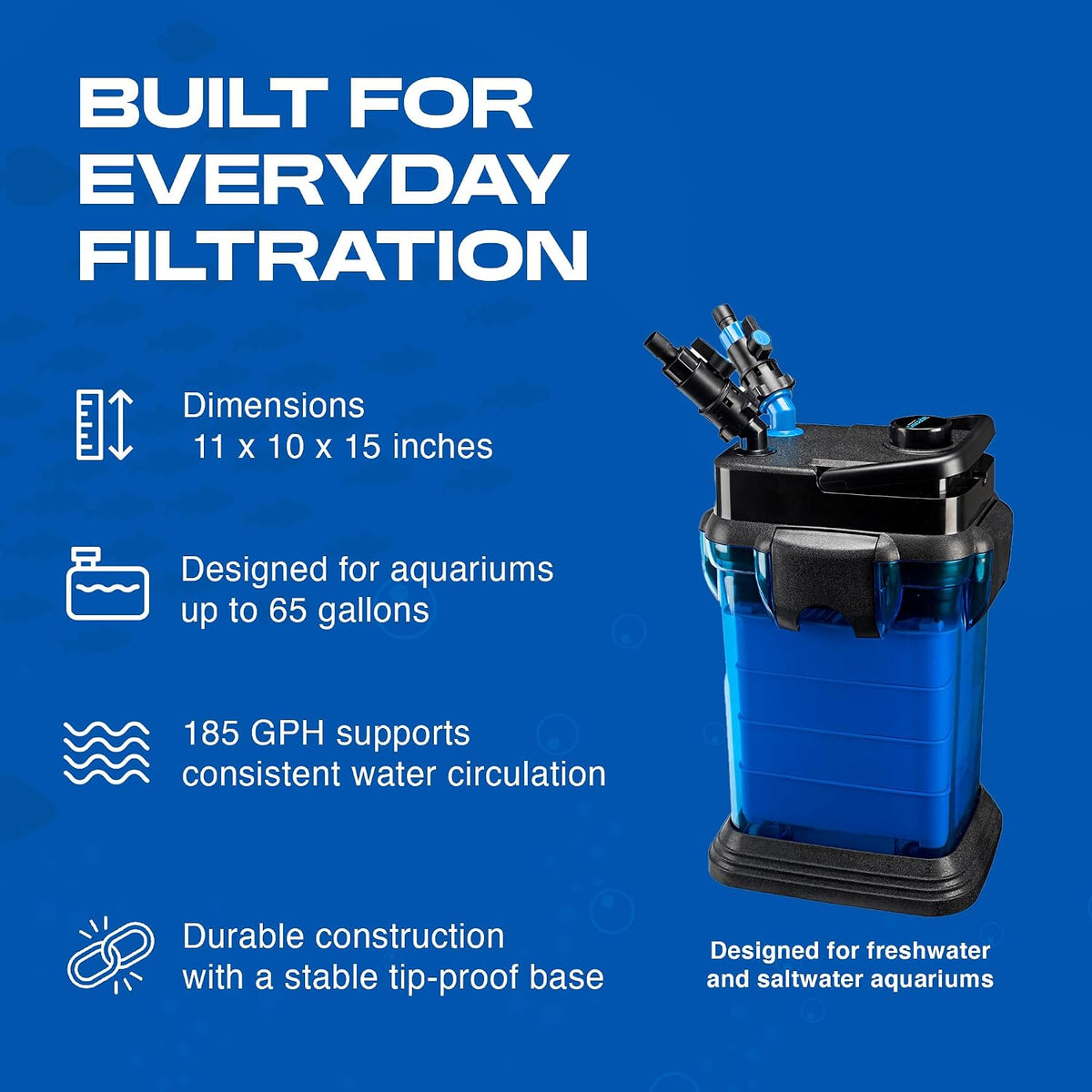 Cascade 700 Canister Filter - 185 GPH for Tanks Up to 65 Gallons