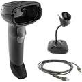 Zebra DS2208 Handheld Barcode Scanner with Stand | 1D/2D, QR Code