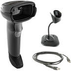 Zebra DS2208 Handheld Barcode Scanner with Stand | 1D/2D, QR Code
