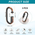 MECCANIXITY Chain Connectors 4mm Thick Red Bronze 3Pack