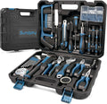 Home Tool Kit 148-Pcs - Household Basic portable Hand Repair Tool Set with Case & Ratcheting Screwdriver & Hex Key &