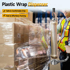 Industrial Stretch Wrap Dispenser, Adjustable 12" to 20"