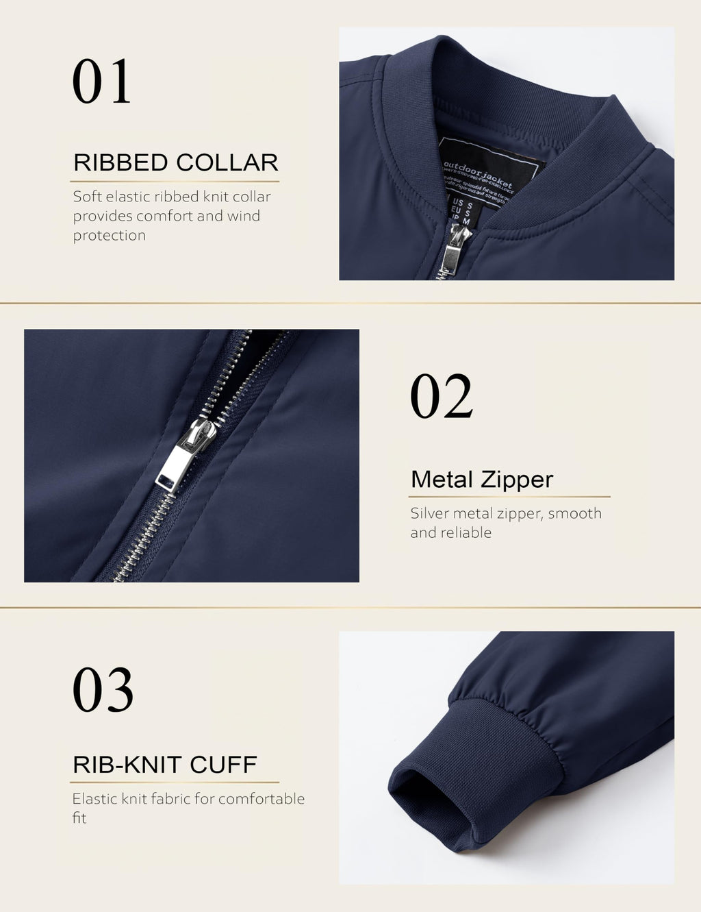 Jackets for Men Bomber Jacket Lightweight Men Jacket Lightweight Mens Windproof Jacket Baseball Coat Full Zip
