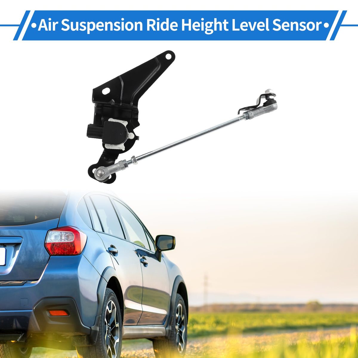 VekAuto Air Suspension Ride Height Level Sensor Compatible for Lexus IS250 IS350 2006-2013, Durable ABS Plastic Black Front Left Side Headlight Level Sensor