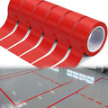 6 Rolls 2" x33 Yds Floor Marking Tape and Dance Splicing Tape, Red