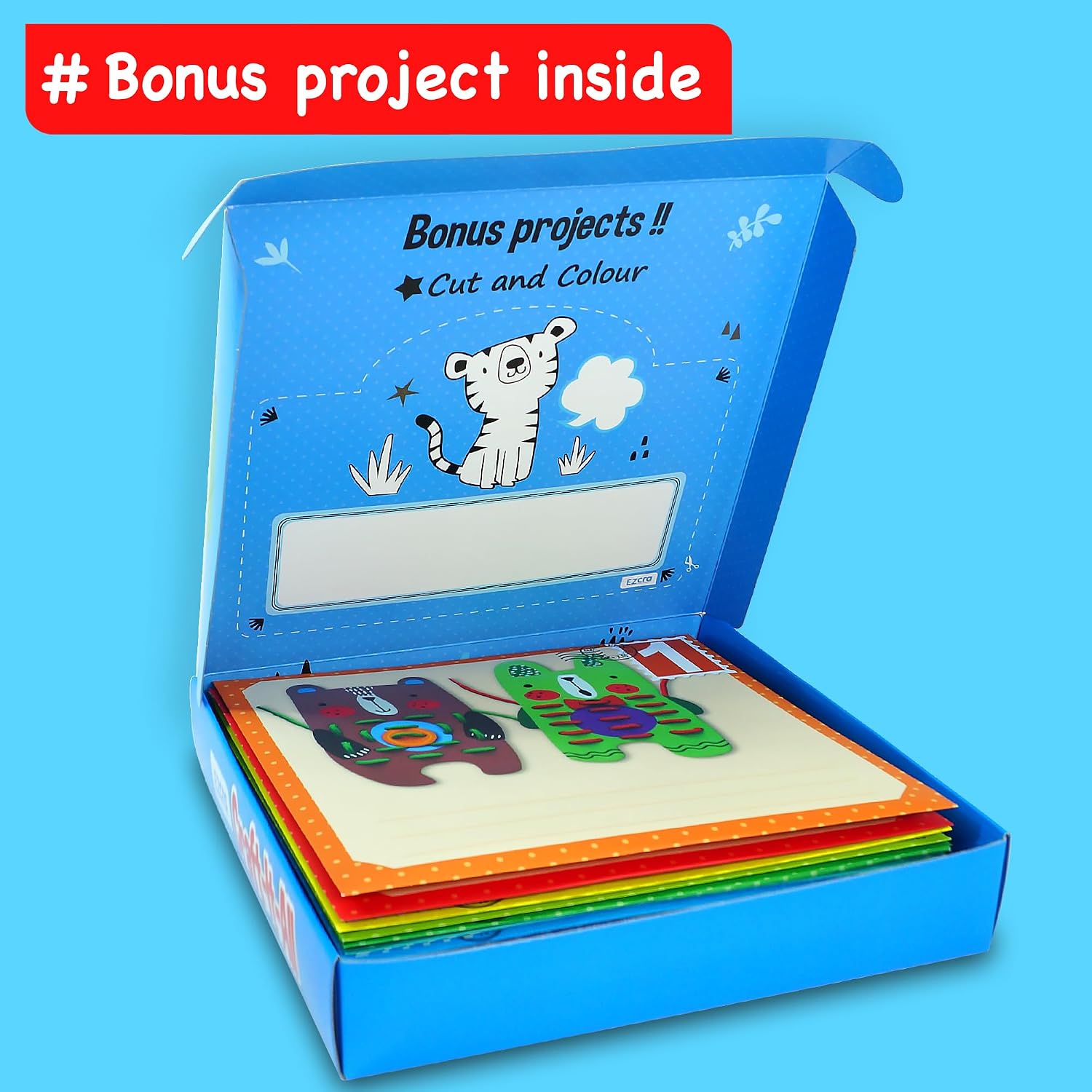 Craft Kits for Kids Ages 4-8 - 21 Projects in 1 Craft Box for Kids - All Inclusive No Mess Arts and Crafts Kit