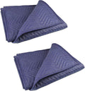 2 Moving Blankets 40"x 72" Heavy Duty Packing Blankets for Moving Shipping Thick Furniture Wrapping for Moving