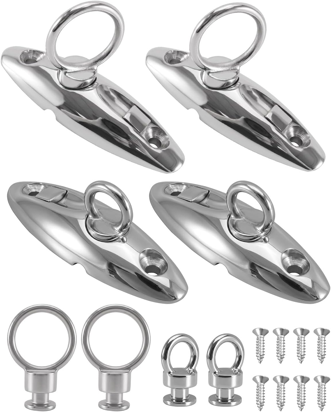 4 Pcs Quick Release Fender Hanger Pontoon Boat Swivel Side Mount Hinge
