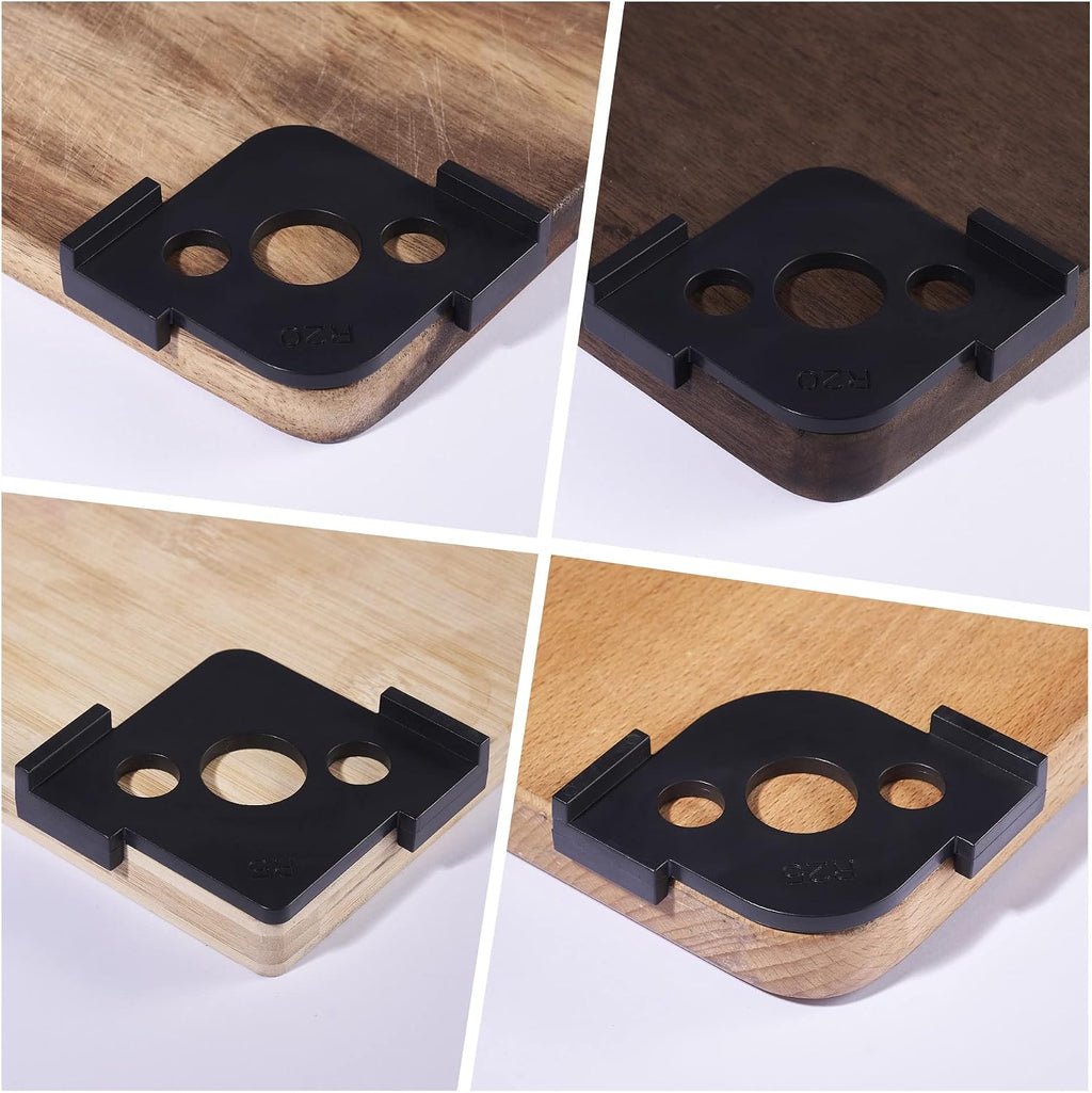 Pack of 4 Radius Jig Router Templates Corner Radius Routing Templates,Routing Rounded Corners Router Bit Templates