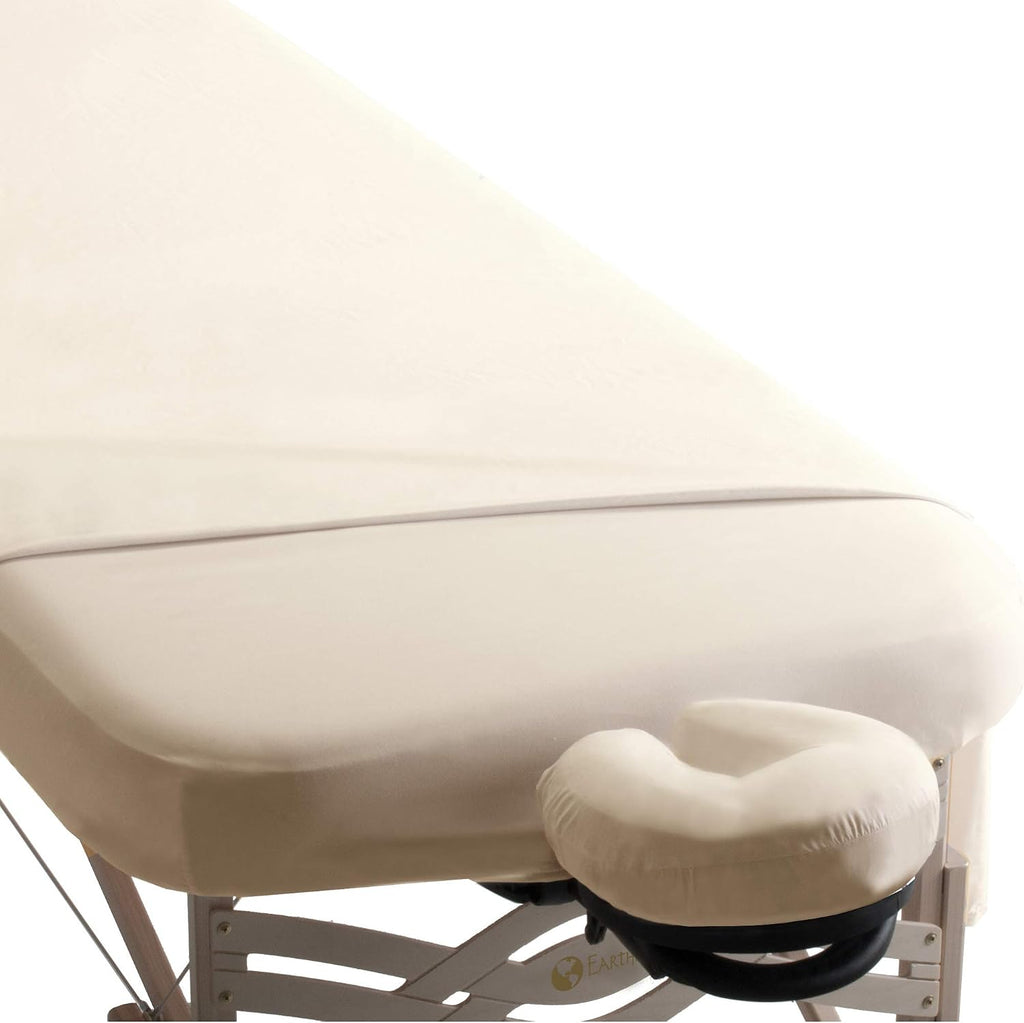 Professional Microfiber Face Cradle Cover - Silky, Wrinkle Resistant, Quick-Drying, Reusable Massage Table Face
