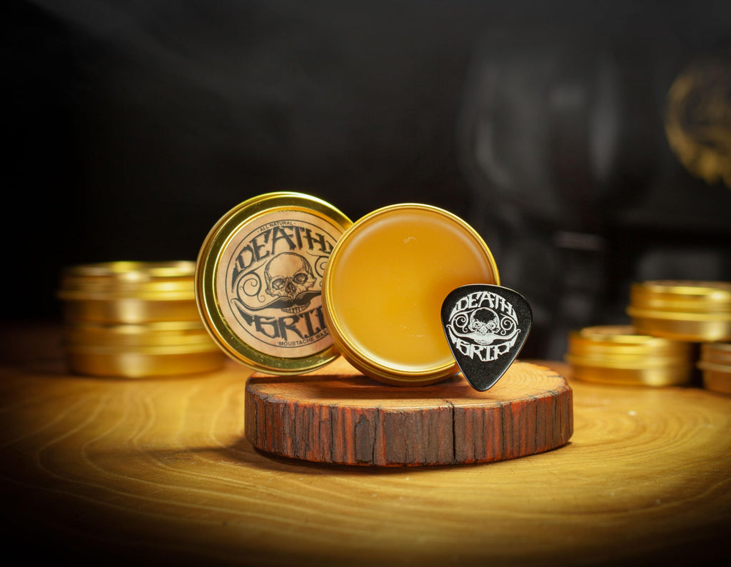 Handlebar Mustache Wax for Men Extra Strong Hold Tin 1oz Death Grip