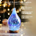 Essential Oil Diffuser 150ml Handmade Glass Diffuser 6H Runtime