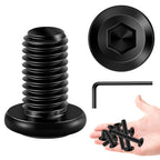 20Pcs M8 Screws M8 x 16mm Flat Head Socket Cap Screw Bolts, M8 Bolt Furniture Screw, Stainless Steel Bolts 304, Black Oxide M8x1.25 Bolt by Marysino