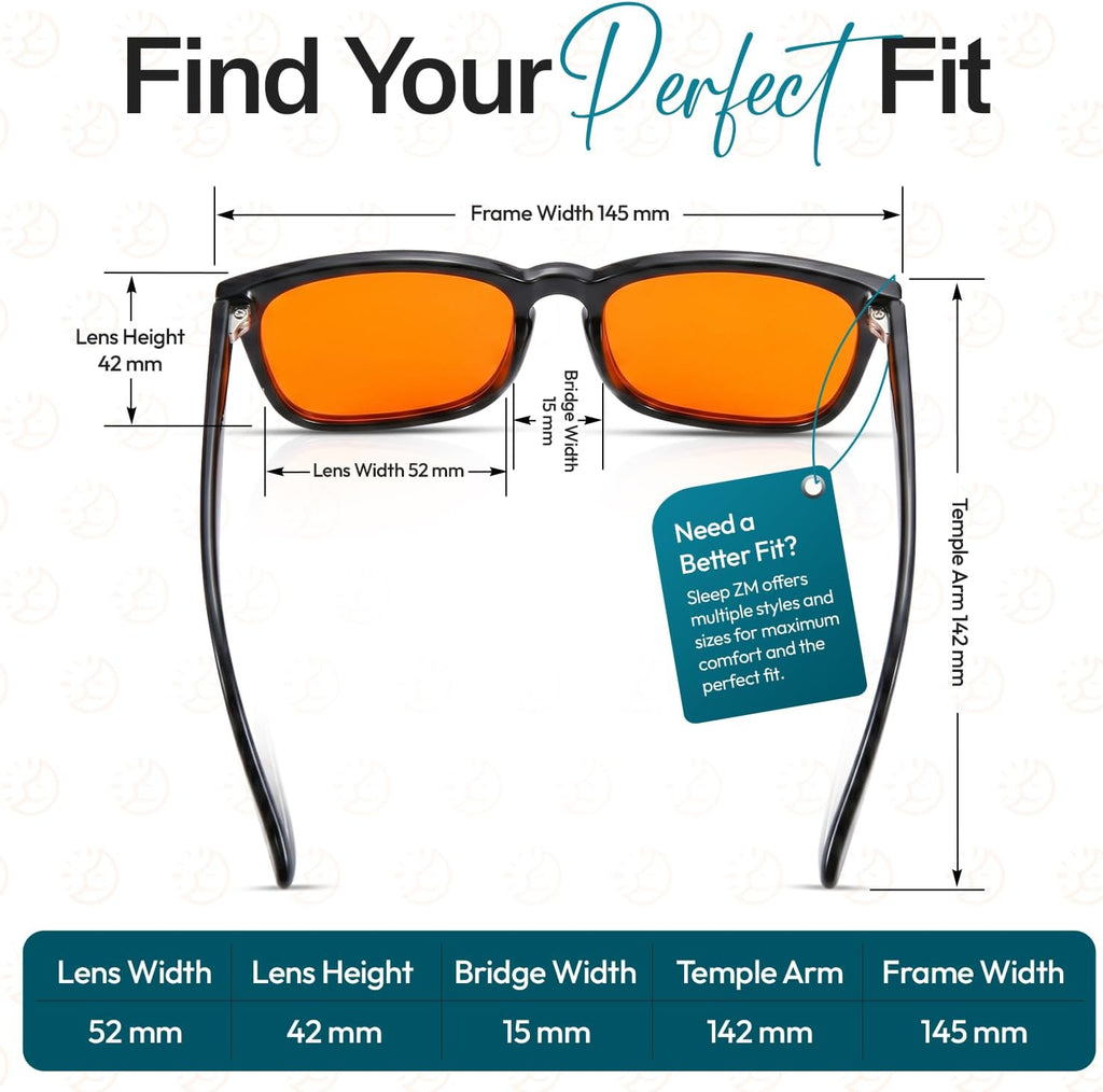 Blue Light Blocking & Light Sensitivity Glasses with 14 Lens Types