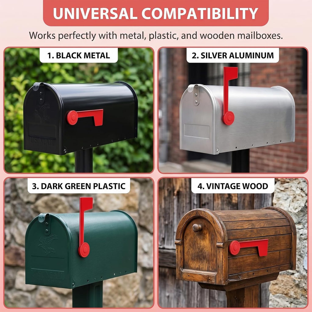 Mailbox Flag Replacement Easy to Install Flag for Mailbox Universal External Deliverymailbox Flag Replacement