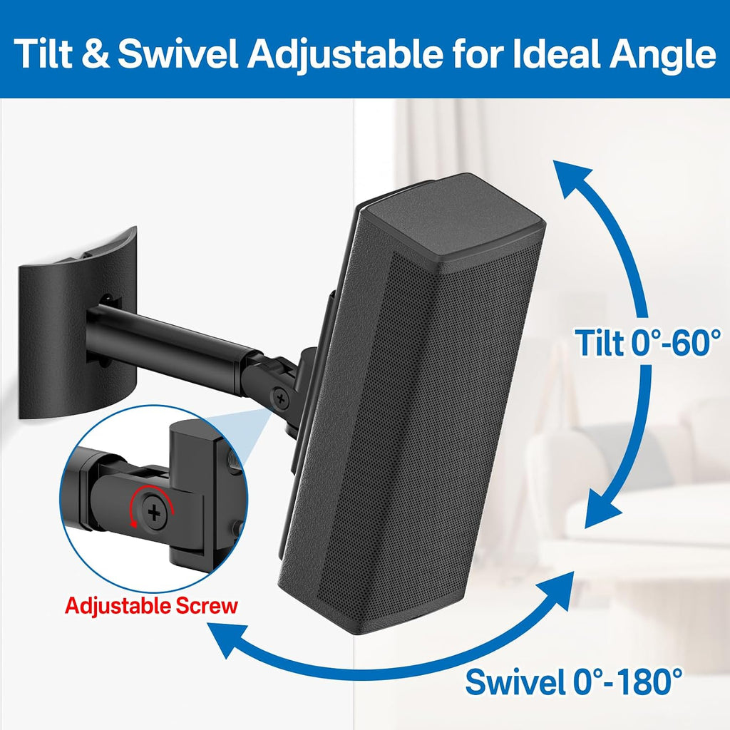 Angle Adjustable Speaker Mount for Bose Speaker Wall Mounts - Wall & Ceiling Mount for Bose UB-20 Series II