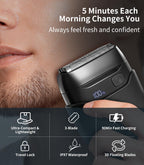 Electric Shavers for Men Face: Foil Shaver with 3 Floating Blades