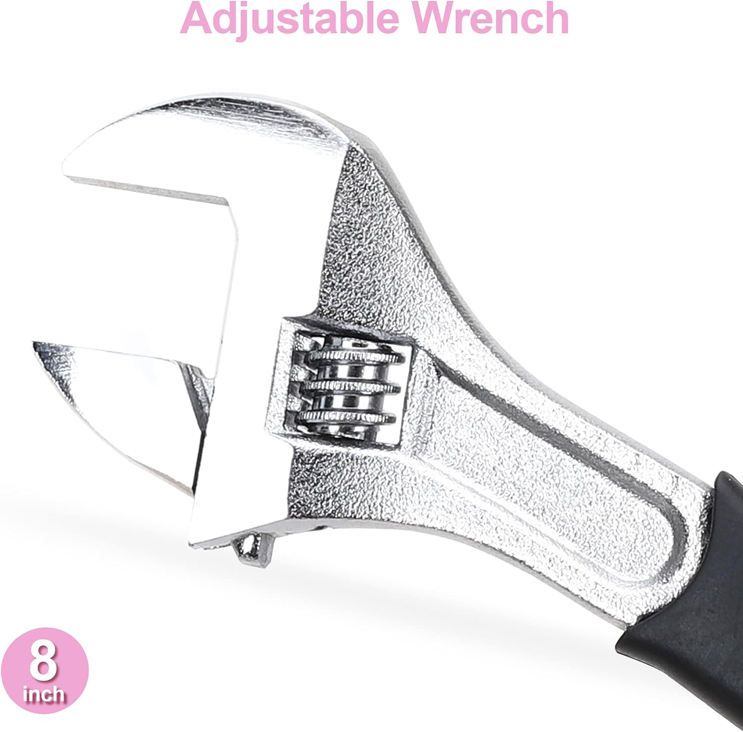 5-Piece Pink Utility Pliers Set with Storage Bag, Includes Groove Joint, Diagonal, Long Nose, Slip Joint Pliers and