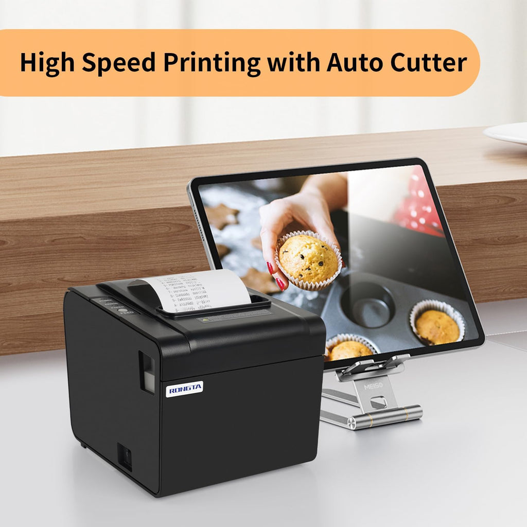 80mm Thermal POS Receipt Printer | Auto Cutter, Small Business