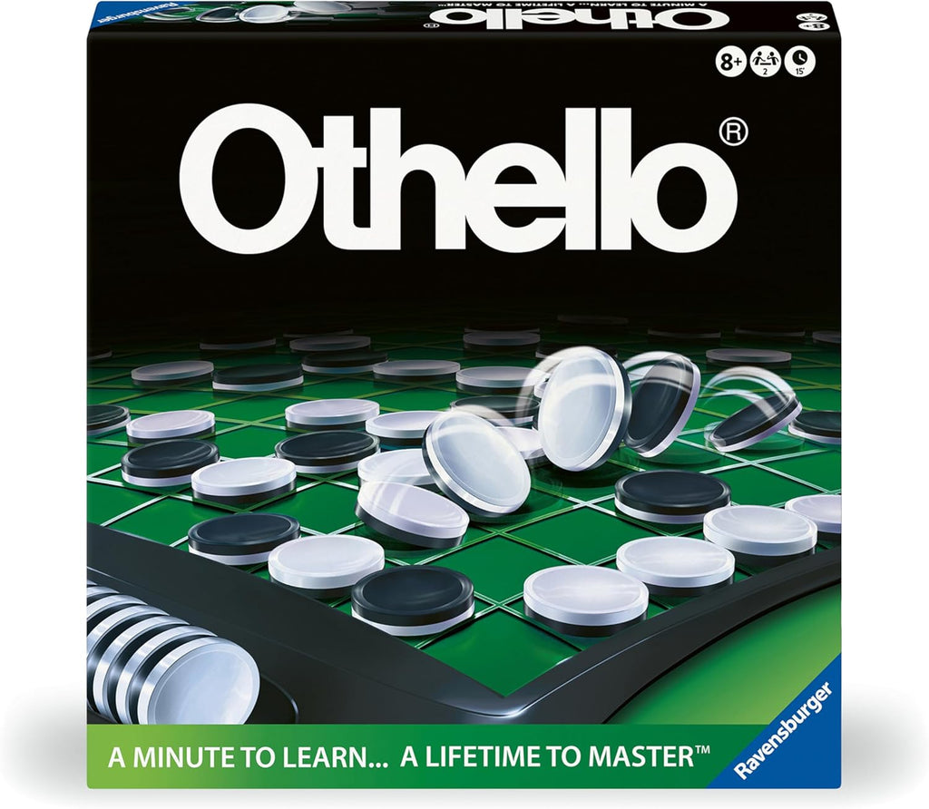 Ravensburger Othello - Classic Strategy Board Game for 2 Players - Easy to Learn, Hard to Master - Fast-Paced Family