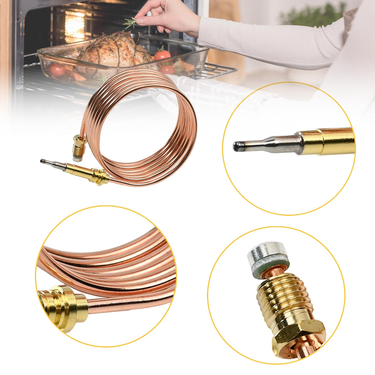 New For Bertazzoni 508041 Thermocouple Oven Burner
