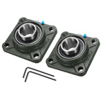 uxcell 2pcs UCF209-28 Pillow Block Bearings 1 3/4 in Bore Self Alignment