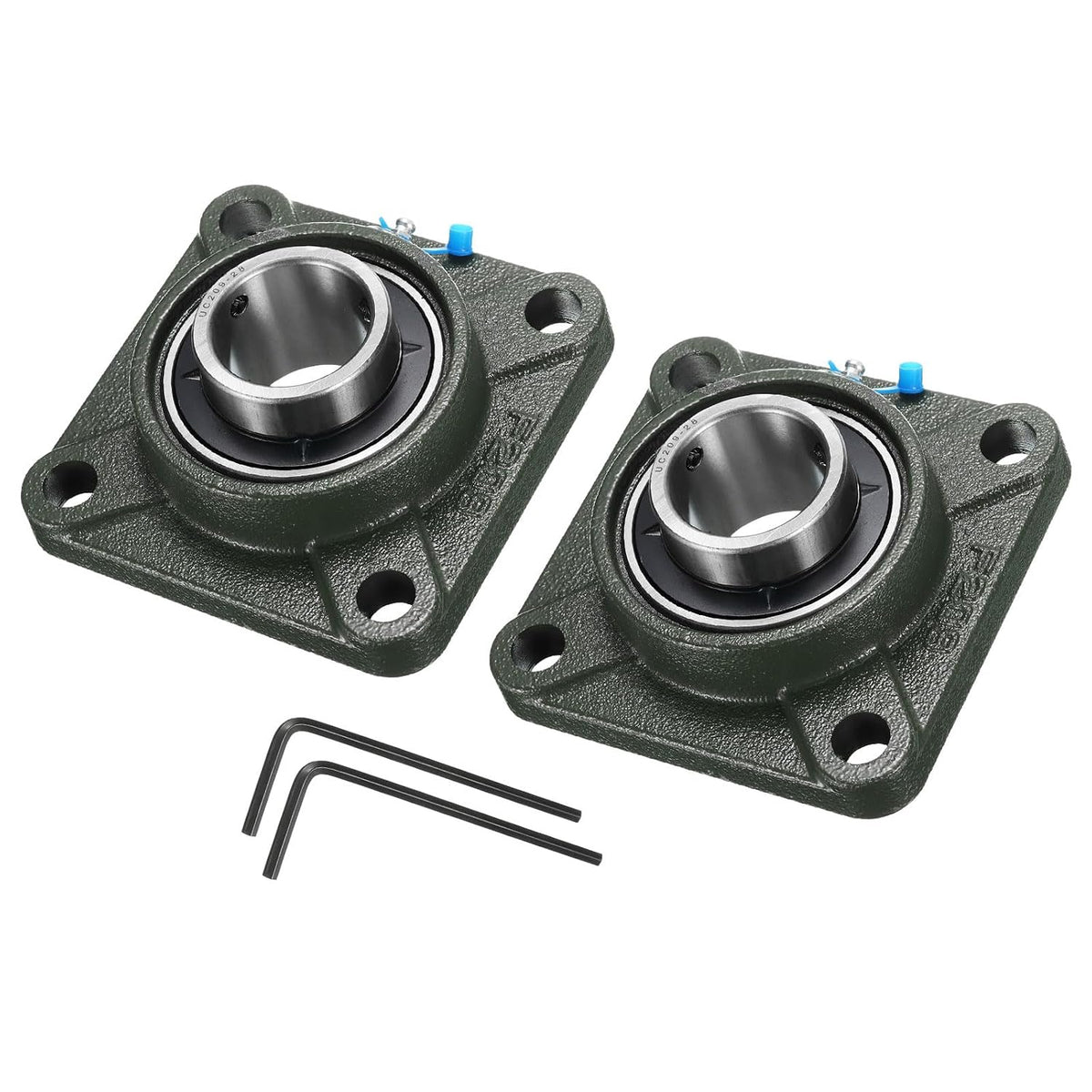 uxcell 2pcs UCF209-28 Pillow Block Bearings 1 3/4 in Bore Self Alignment