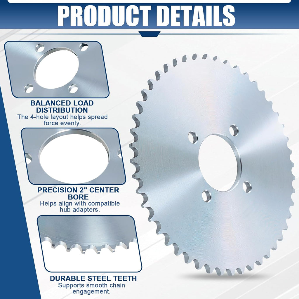 48 Tooth Go Kart Sprocket for #40#41 420 Chain