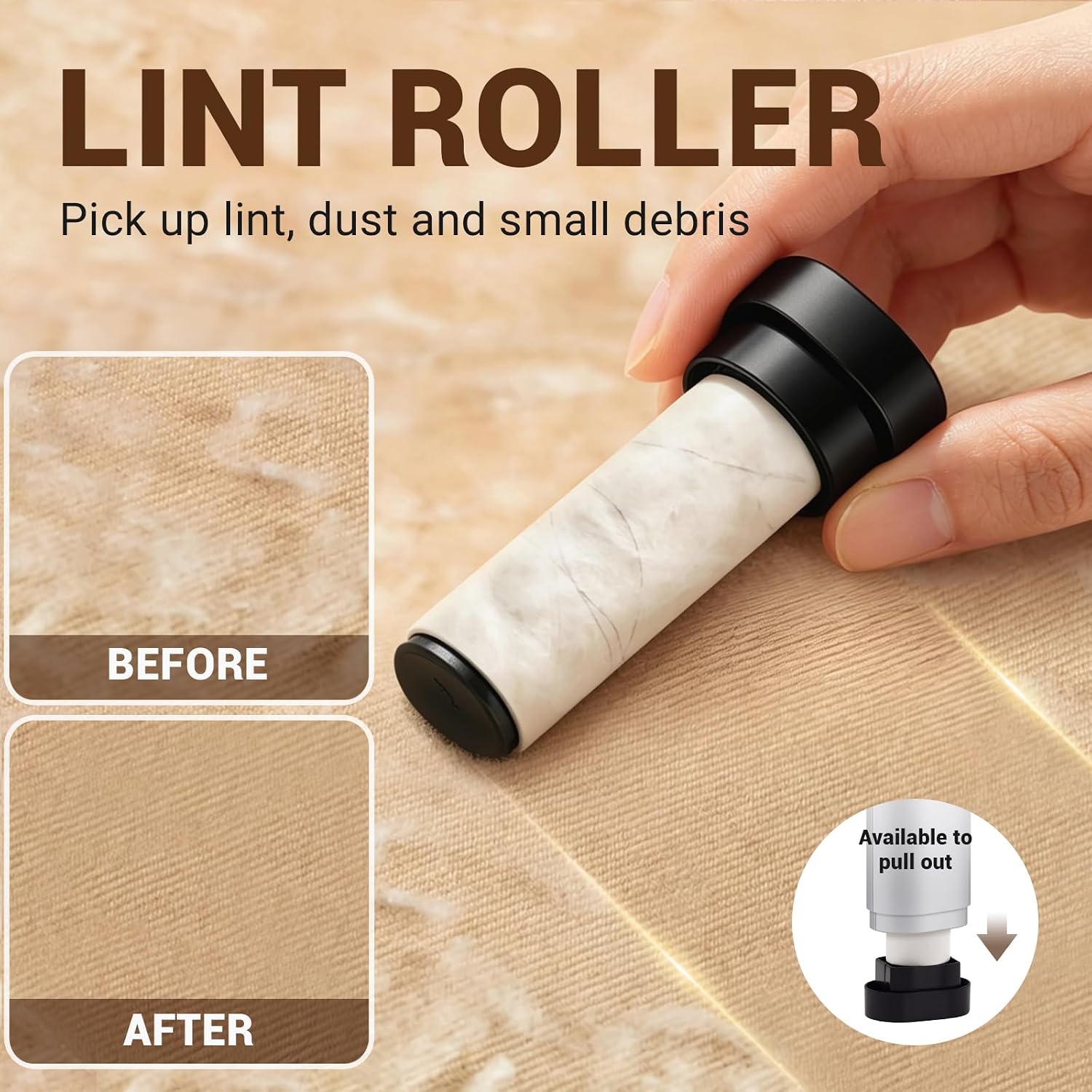 Fabric Shaver, 3 in 1 Lint Remover with Hair Remover Brush & Lint Rollers, Digital Led Display, 3 Speeds with