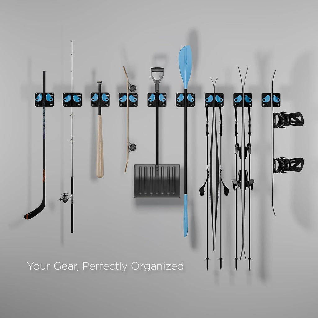 Ultimate Ski & Snowboard Wall Rack | Secure, Non-Slip Storage | Fits Any Ski/Board | Garage Organization | Ski
