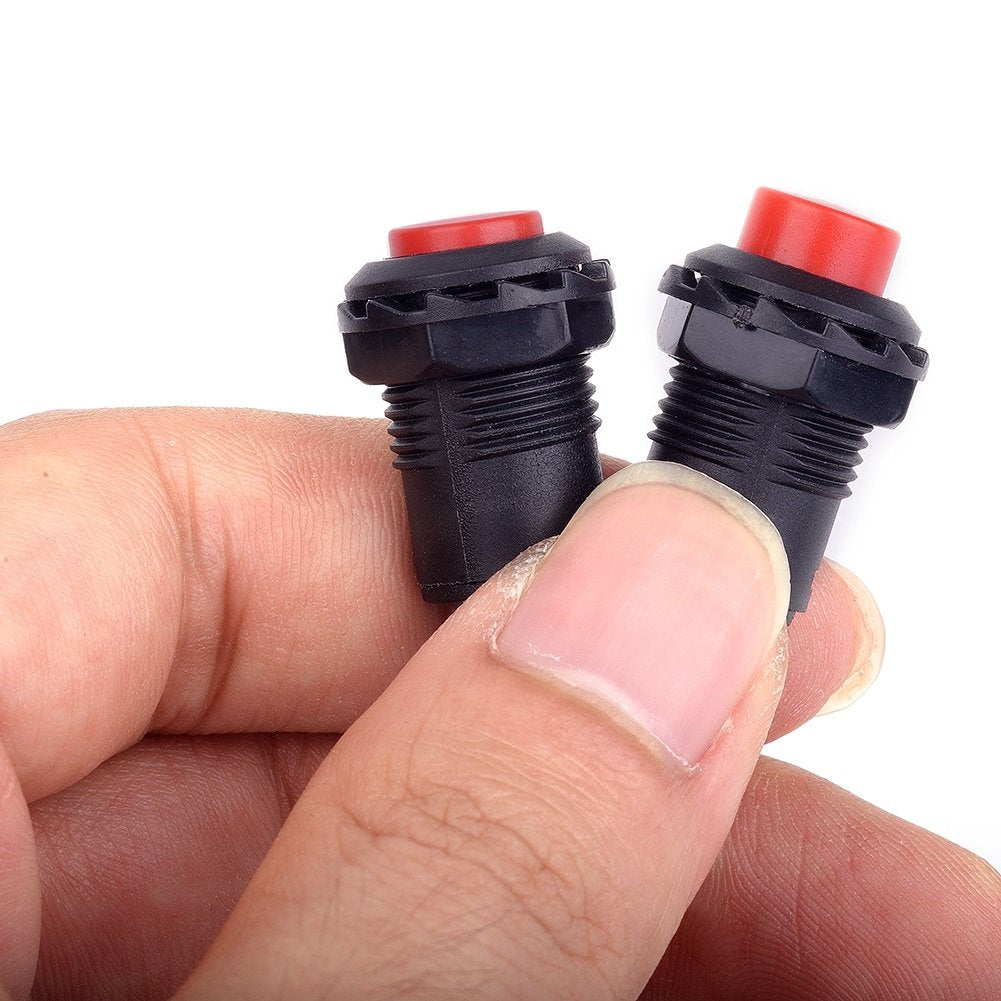 12Pcs 12mm Self-Locking Latching Push Button Switch (Pack of 12) CYT1091