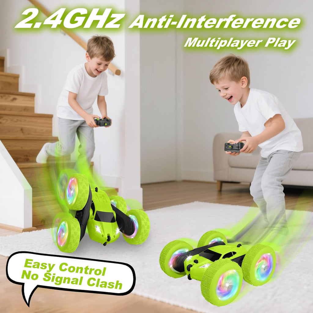 Remote Control Car, Stunt RC Cars, 2.4GHz Double Sided 360° Flips RC Crawler, Outdoor Toys for Kids Ages 4-8