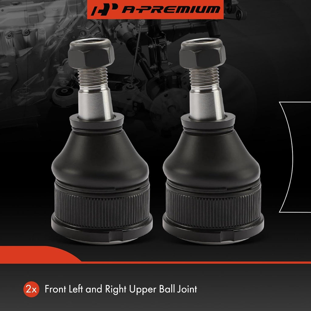 A-Premium 2 x Front Upper Ball Joints, Compatible with Ford & Mazda