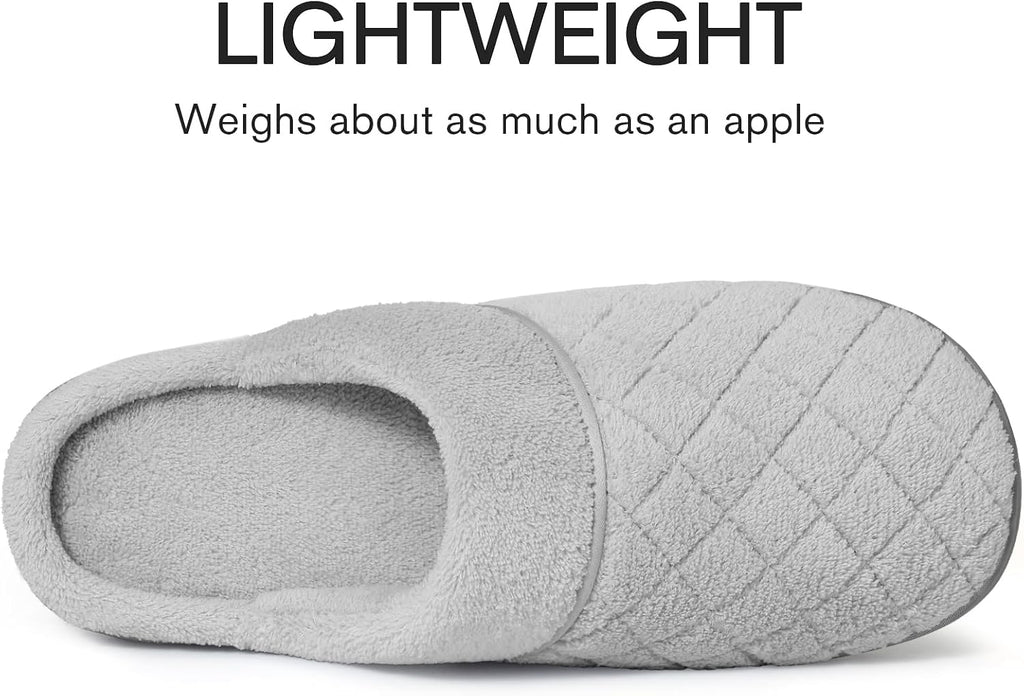 Unisex House Slippers for Women Men Memory Foam Indoor Bedroom Shoes