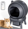 Self Cleaning Litter Box, Dual Safety Sensors, App Control, Gray