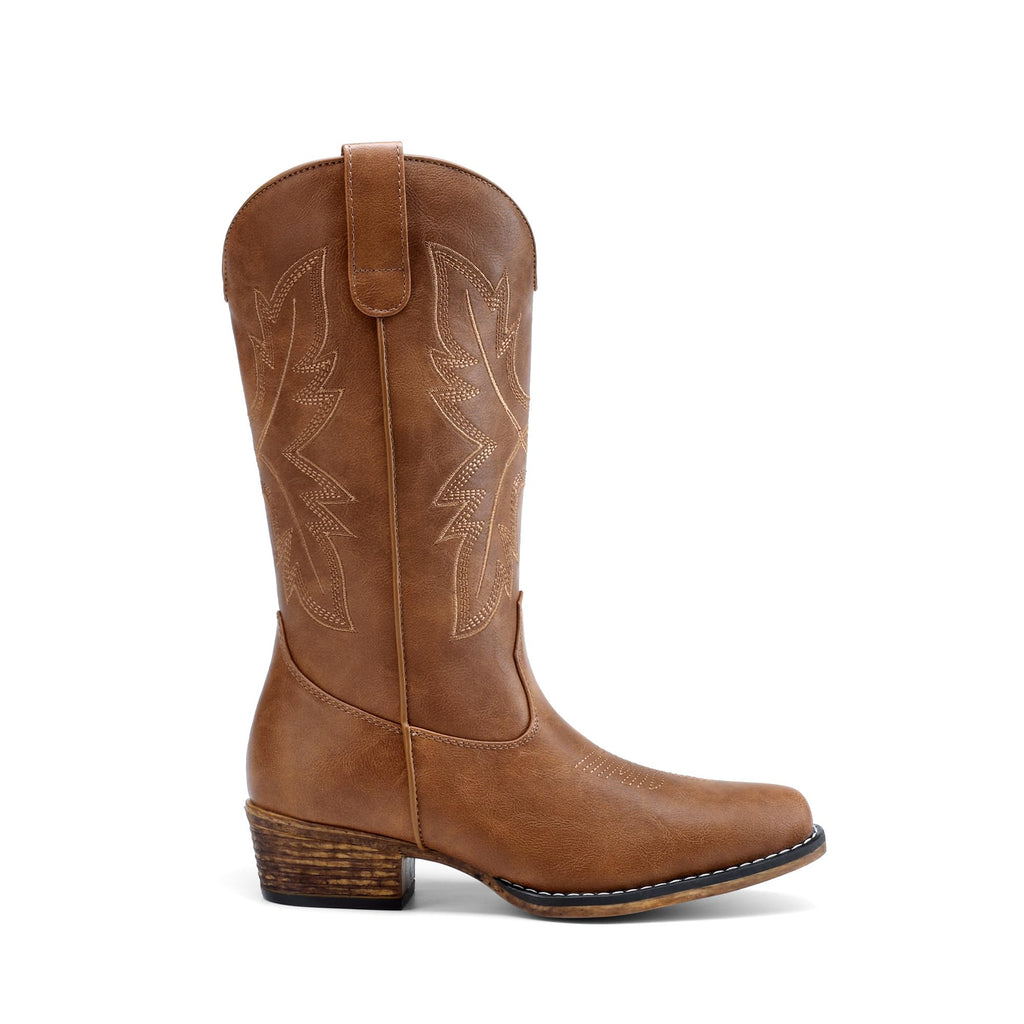 Cowboy Cowgirl Boots for Women,Brown,7