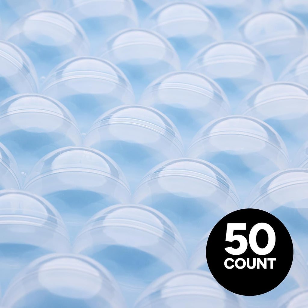 Capsule Vending Machine Translucent 2" Round Capsules Empty - 50 pcs