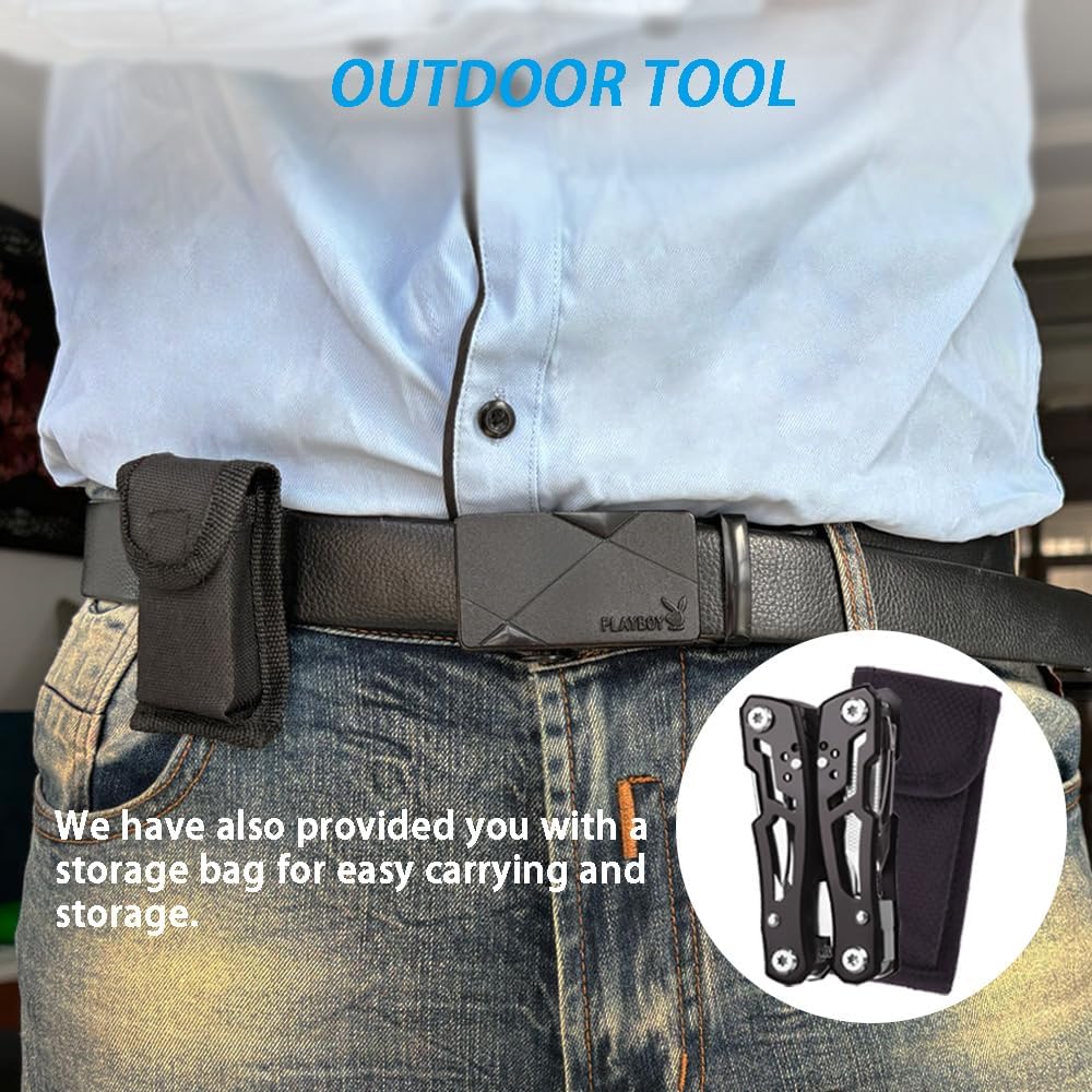 MINI Multitool Pliers, Birthday Christmas Gifts for Men Boyfriend Dad Husband Women, Pocket Knife 14-In-1, Rugged and