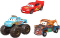 Disney Pixar Cars Mini Racers 3-Pack of Small Die-Cast Toy Cars & Trucks Inspired by Favorite Characters (Styles May
