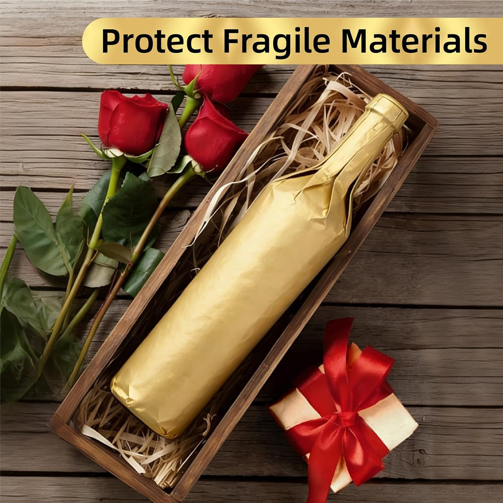 200 Sheets Gold Tissue Paper Bulk for Gift Wrapping & Bags