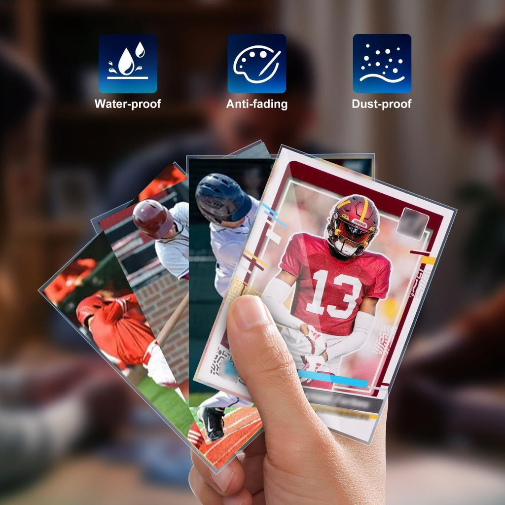 1000ct Card Sleeves for Trading Cards, Clear Soft Baseball Sports Sleeves | Soft Plastic Protector Card Sleeve, Clear
