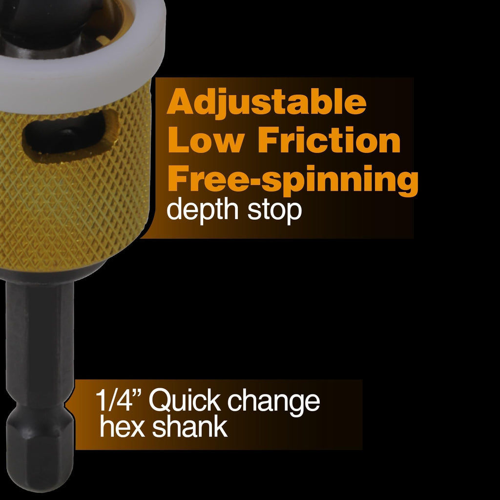 5/32" x 3/8" Carbide Tipped Countersink Bit with Depth Stop