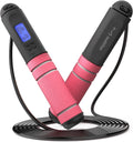 Digital Jump Rope with Smart Counter & Timer - Adjustable Speed Skipping Rope for Fitness, Weight Loss, Boxing, MMA
