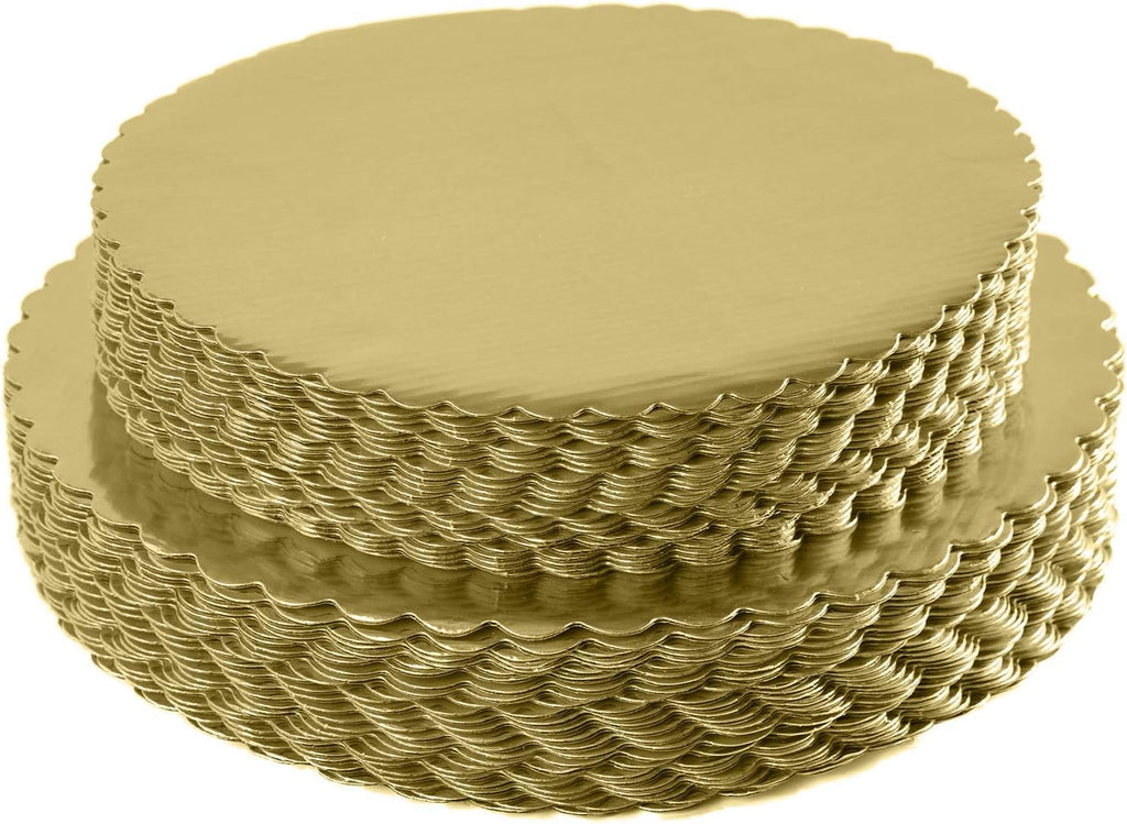[25pcs] 12" Gold Cakeboard Round,Disposable Cake Circle Base Boards Cake Plate Round Coated Circle Cakeboard Base